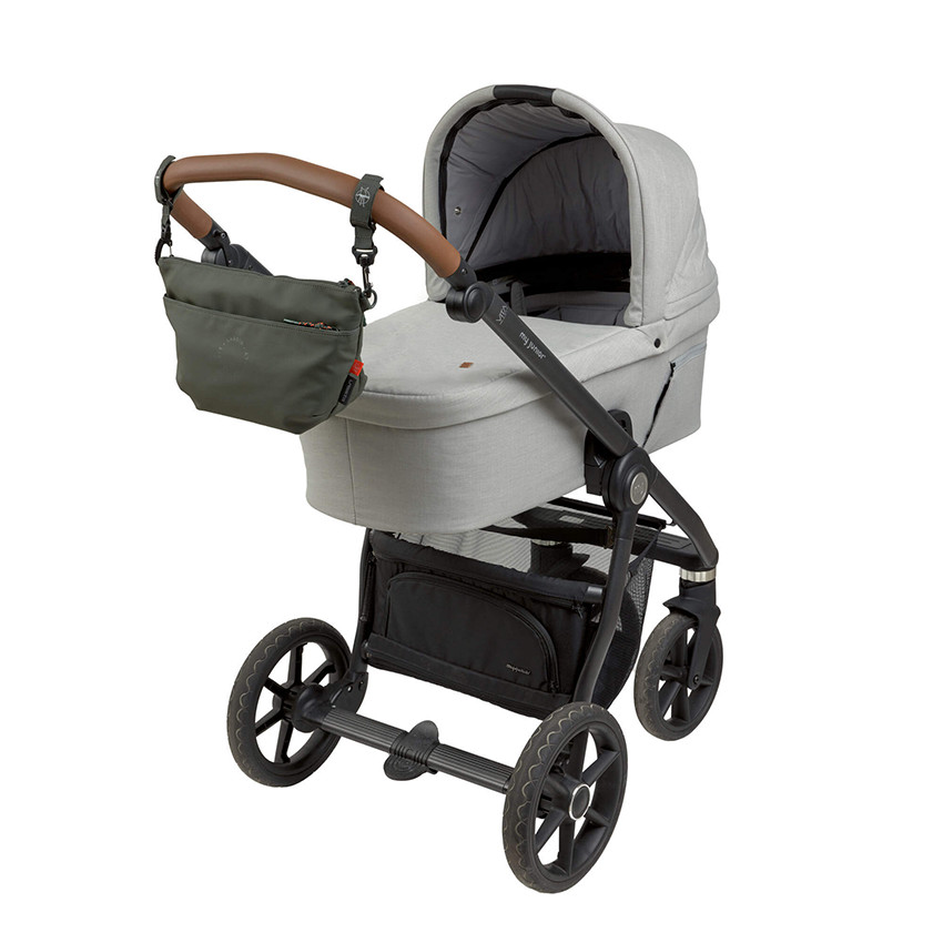 Sac à langer banane organizer de poussette Olive Foncé 