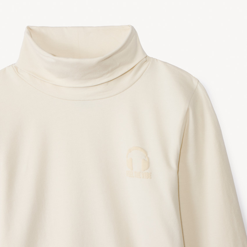 Set van 2 effen coltruien met ton-sur-ton puff print voor jongens 