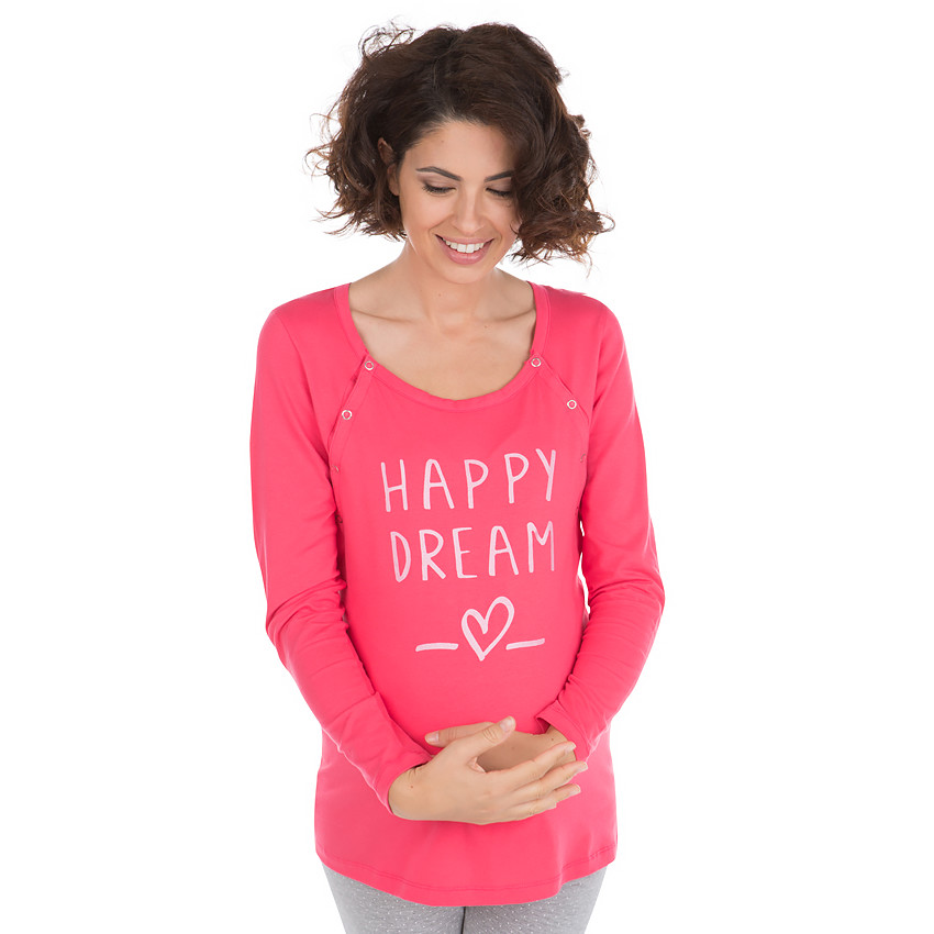 T-shirt ideaal als homewear tijdens de zwangerschap en de borstvoeding 
