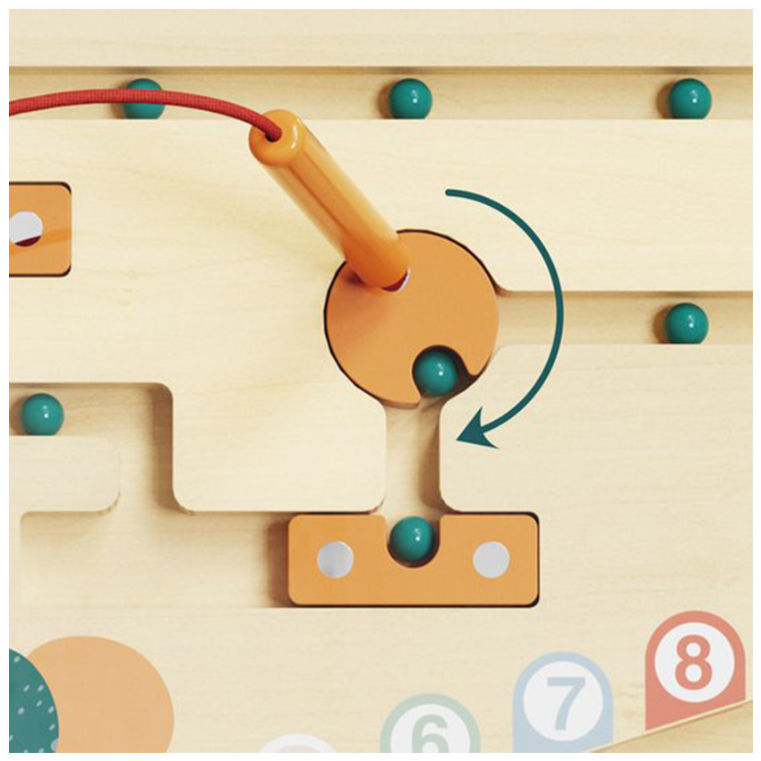 Labyrinthe d'œufs de dinosaures en bois 36m+ 