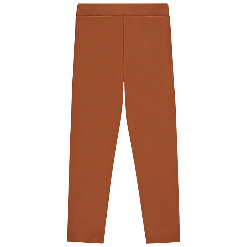 Legging milano uni à pattes décoratives pour fille 