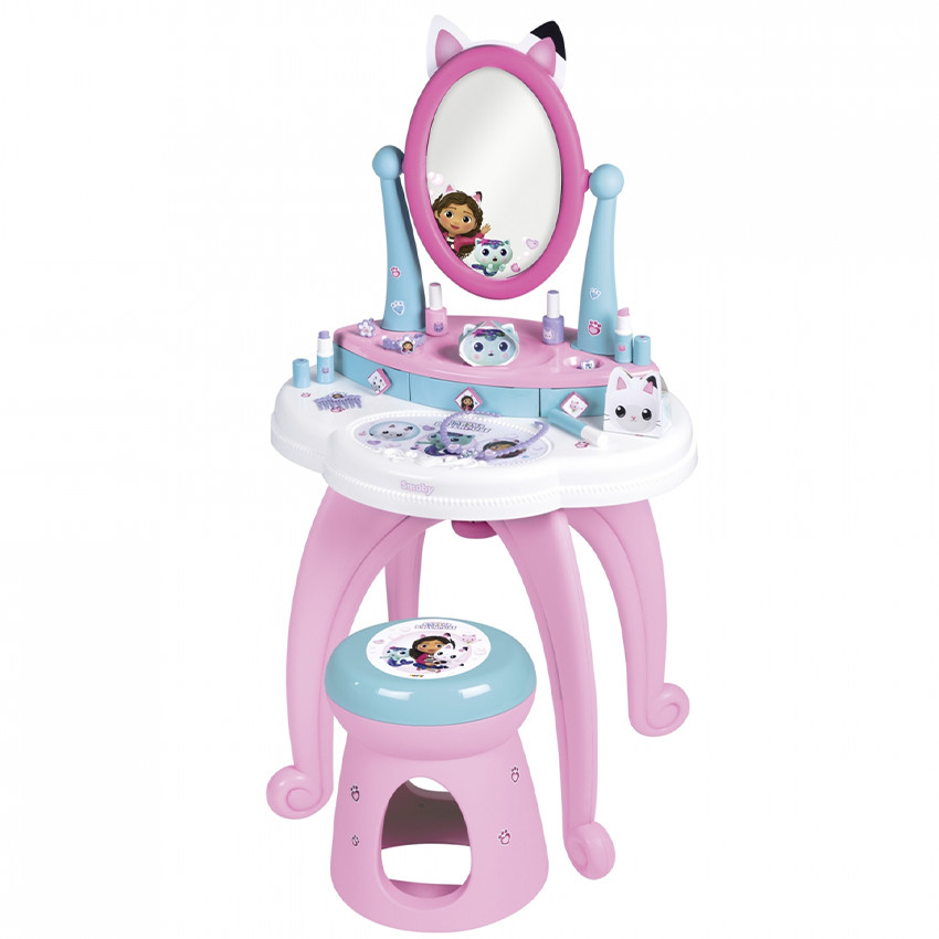 Coiffeuse 2-en-1 avec tabouret Gaby et la maison magique 3ans+ 