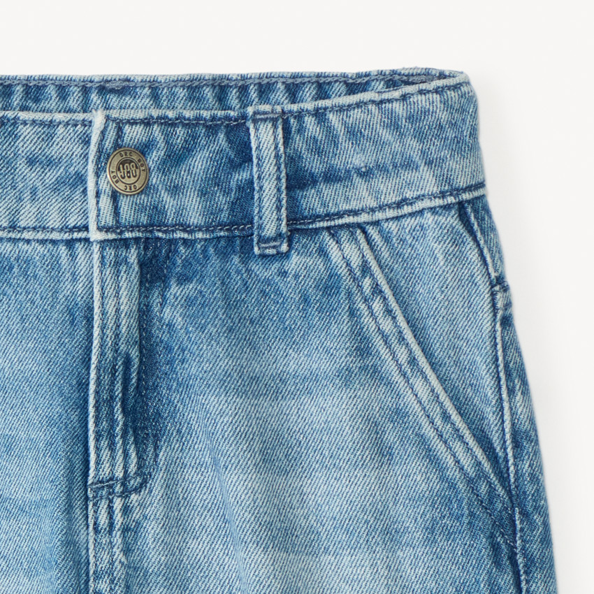 Bermuda style cargo en denim garçon 