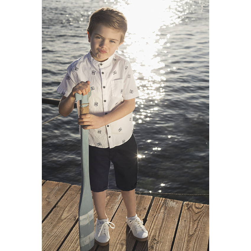 Bermuda en toile pour garçon 