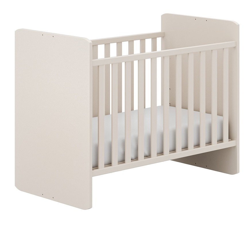 Lit bébé Hazel 60x120cm transformable 90x200cm Cashmere Beige / Chêne montana  