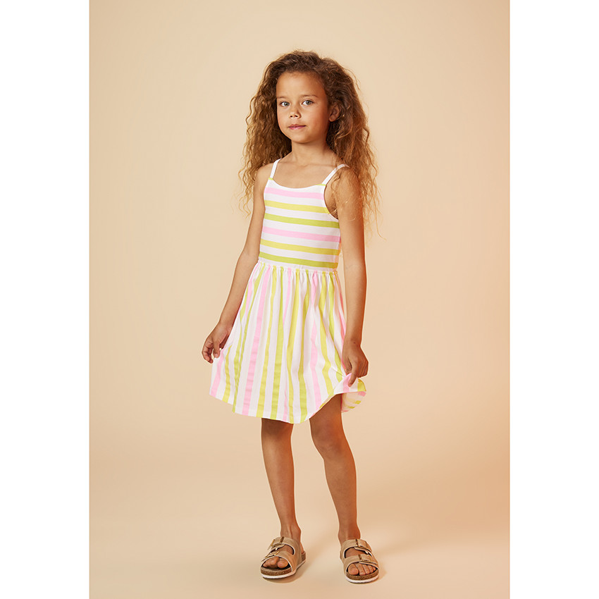 Robe en jersey à rayures pour fille 