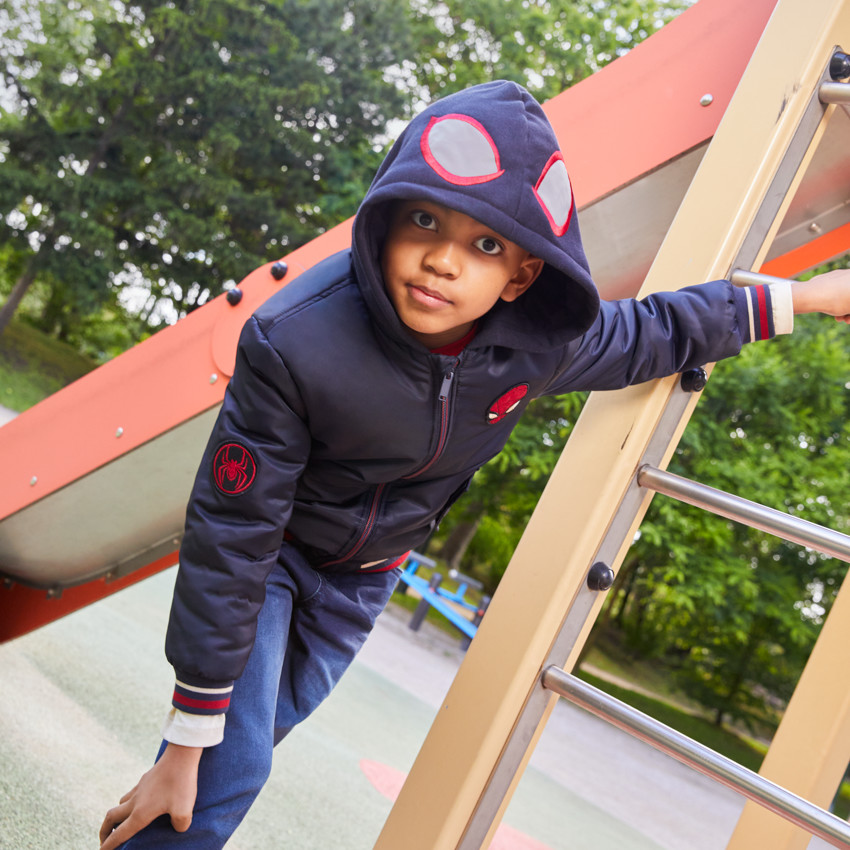 Teddyjack jongensjas met capuchon Spider-Man Marvel 