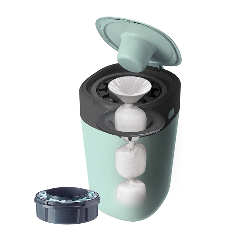 Poubelle à couches Twist & Click - Vert 