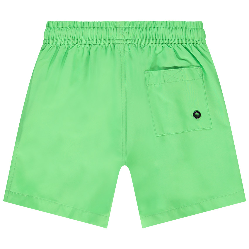 Short de bain uni vert pour garçon 