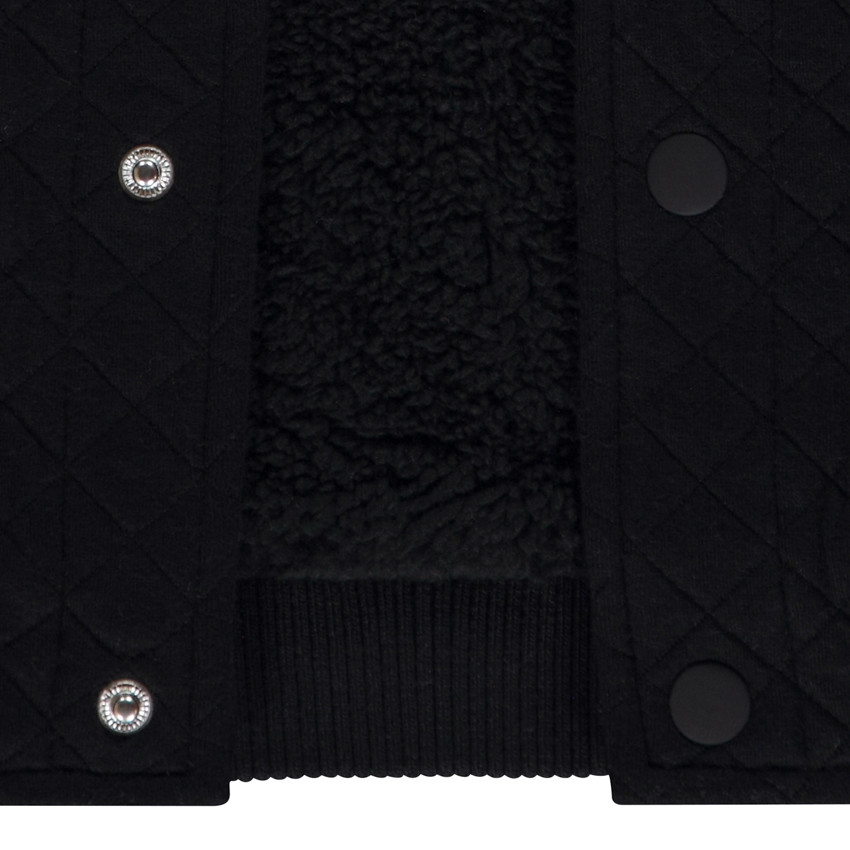 Gilet teddy matelassé effet color block pour garçon 