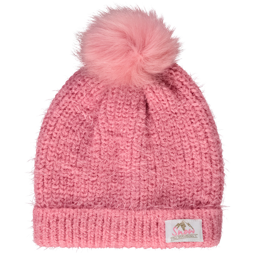 Muts met pompon voor meisjes 