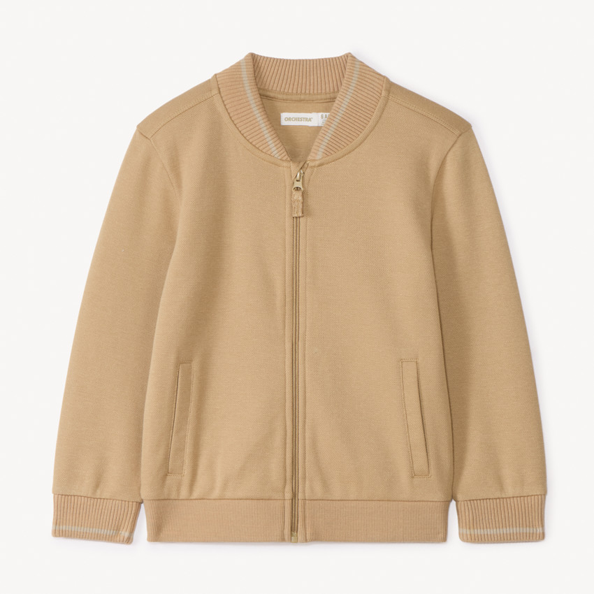 Gilet col teddy en piqué pour garçon 