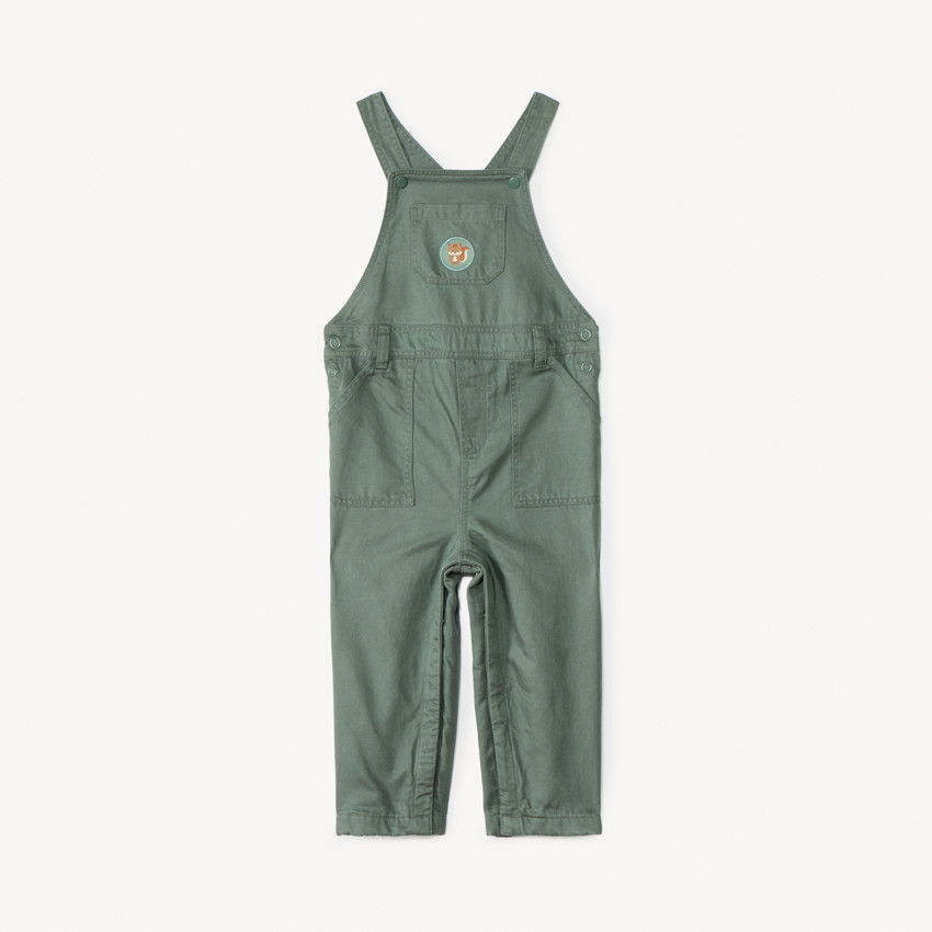 Salopette longue patch écureuil pour bébé garçon 