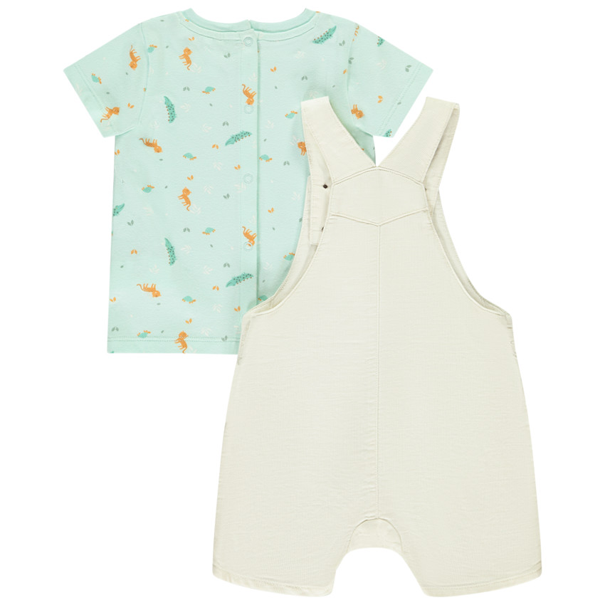 Ensemble 2 pièces avec t-shirt imprimé animaux pour bébé garçon 