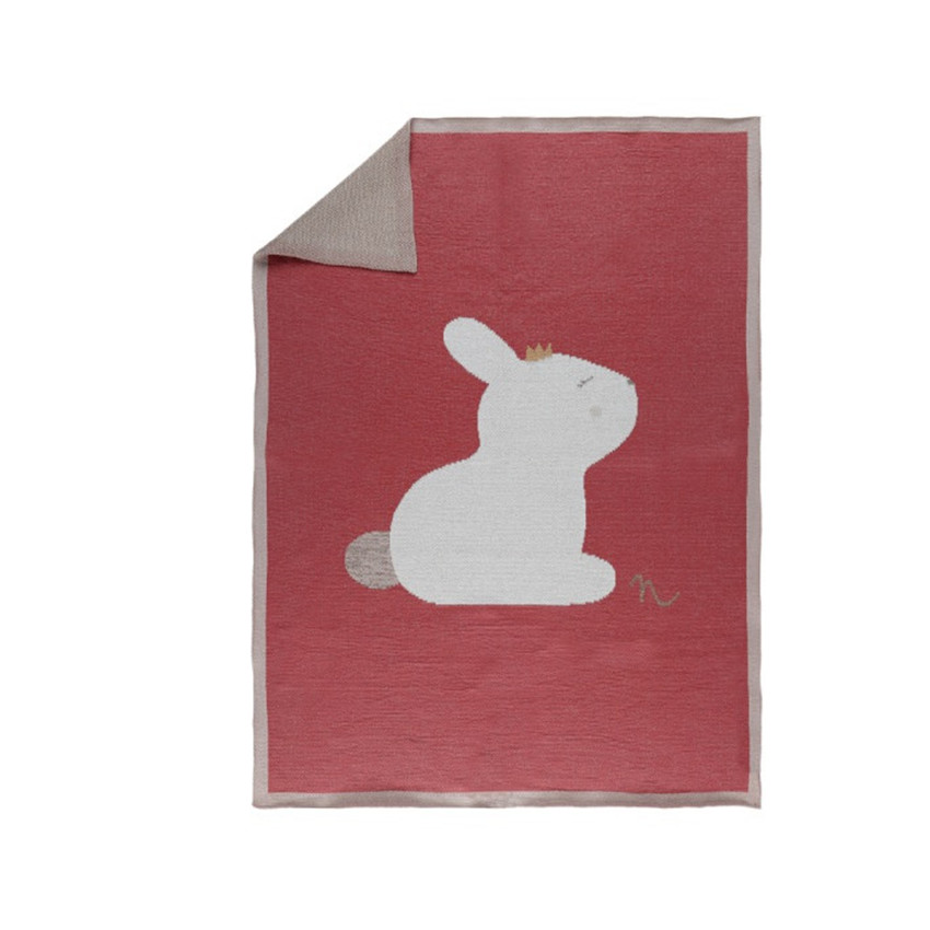 Couverture Bio en tricot Pili Lina & Joy - 75 x 100 cm 