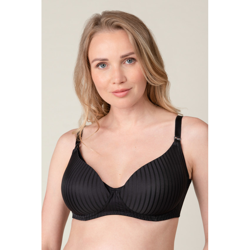 Soutien-gorge de grossesse et d'allaitement à rayures jacquard 