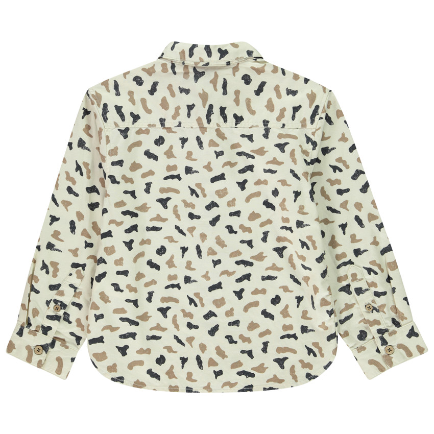 Langarmige shirt met vlekkenprint voor jongens 