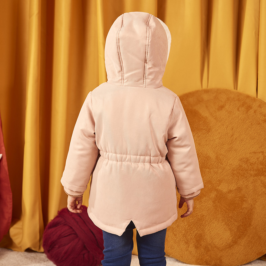 Parka Grand Froid 2-in-1 gevoerd met imitatiebont voor baby meisjes 