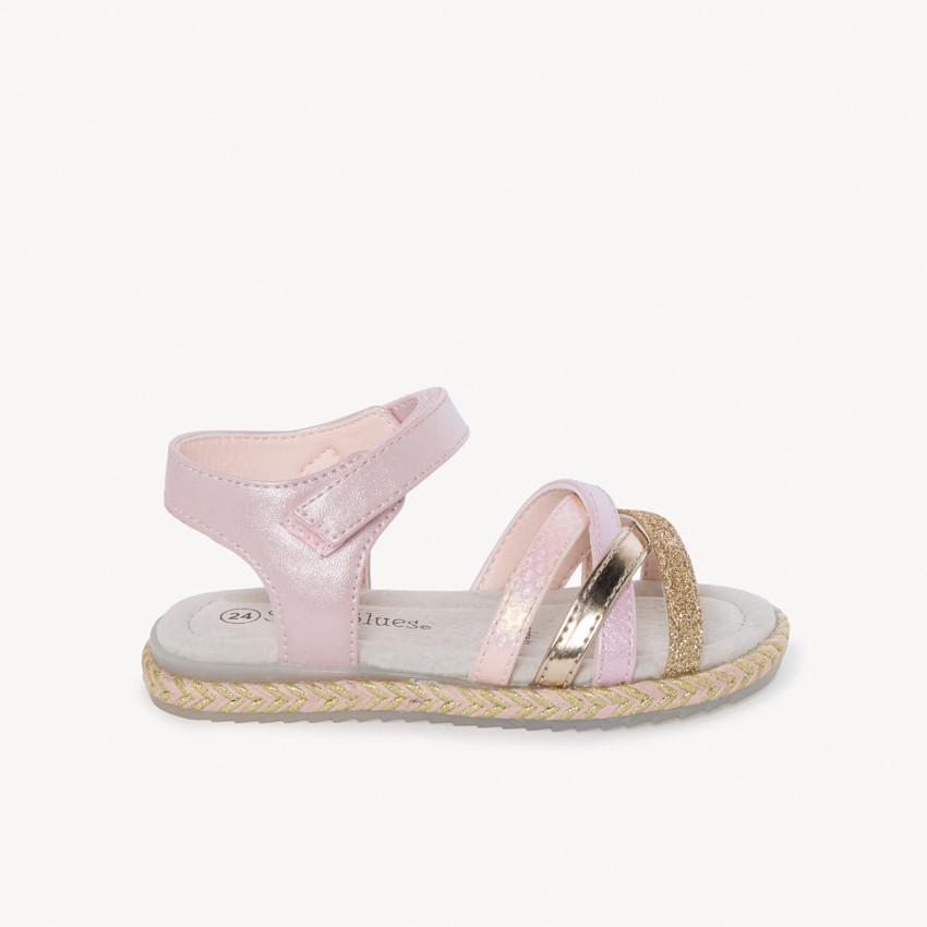 Lila glitter sandalen voor meisjes 