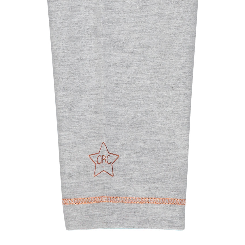 Set van 2 unis leggings met stiksels voor meisjes 