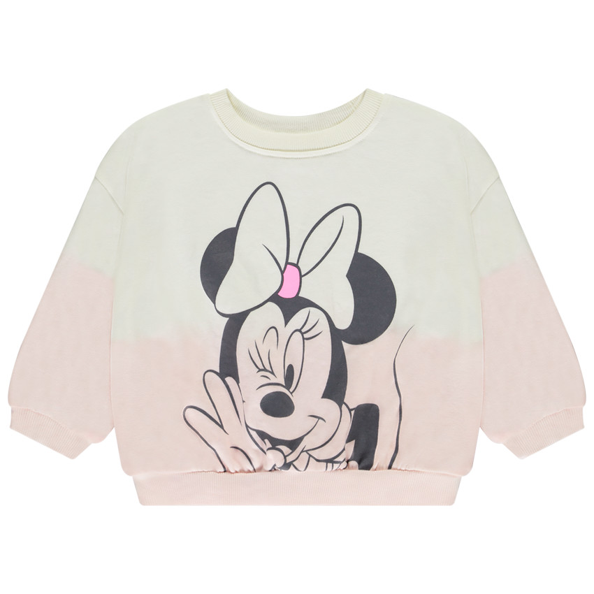 Sweat molleton Minnie Disney effet Tie and Dye pour bébé fille 
