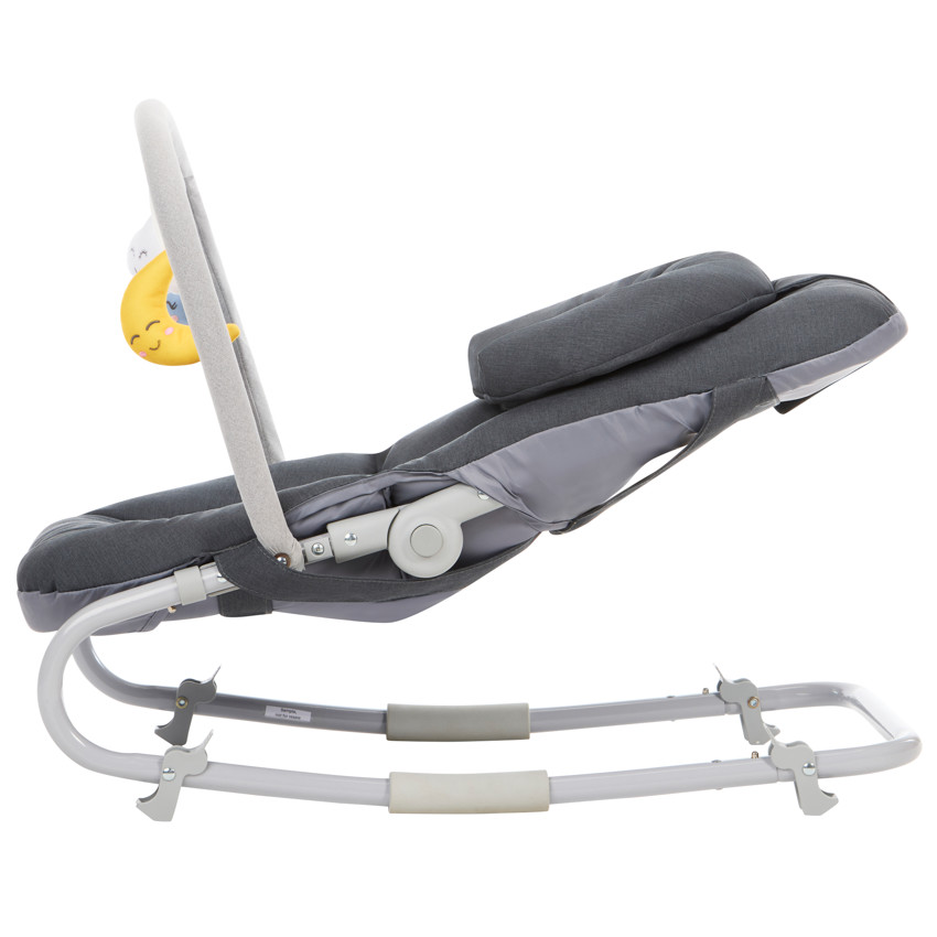 Vouwbare transat met Comfy boog in grijs 