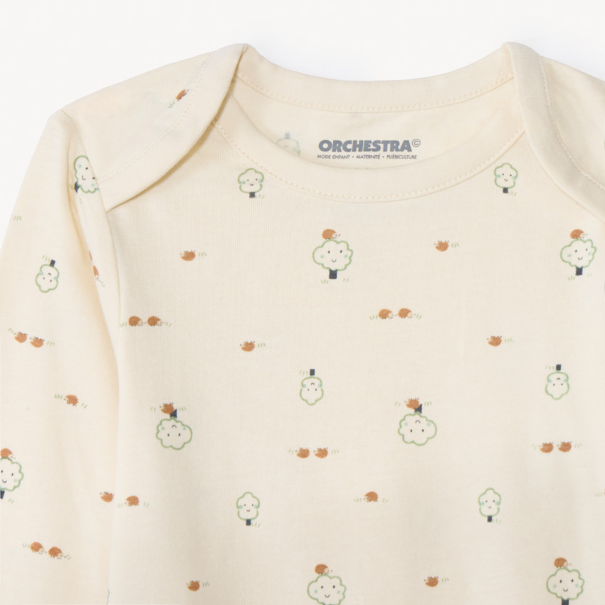 Lot de 5 bodies manches longues fantaisie pour bébé garçon avec ouvertures différentes selon l'âge 