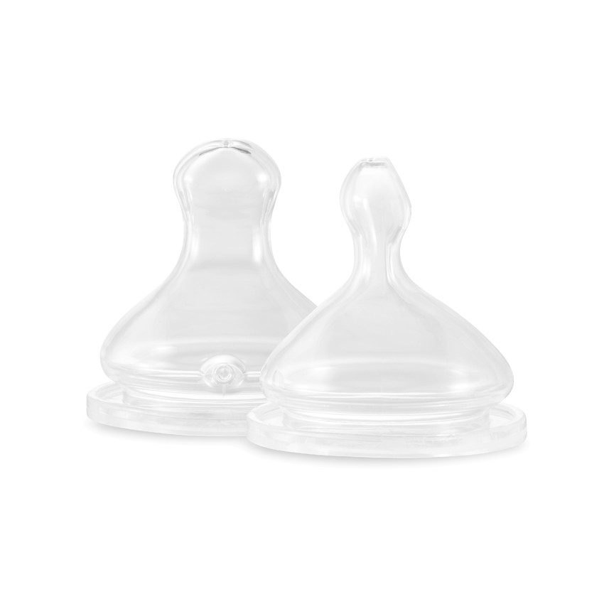 Set van 2 siliconen zuigspenen Langzaam Flow S 