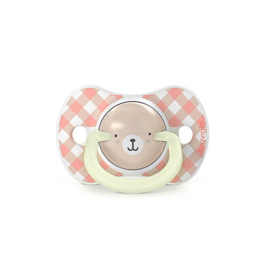 Lot de 2 sucettes silicone SX Pro 0-6M Wild&Free jour/nuit rose 