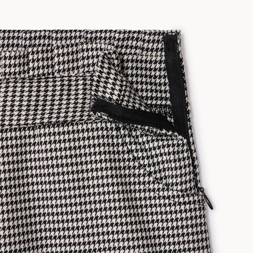 Short en pied de poule pour fille 