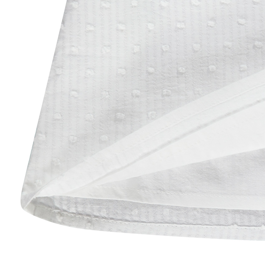 Tuniques in plumetis met kraag in Engels borduursel voor baby meisjes 