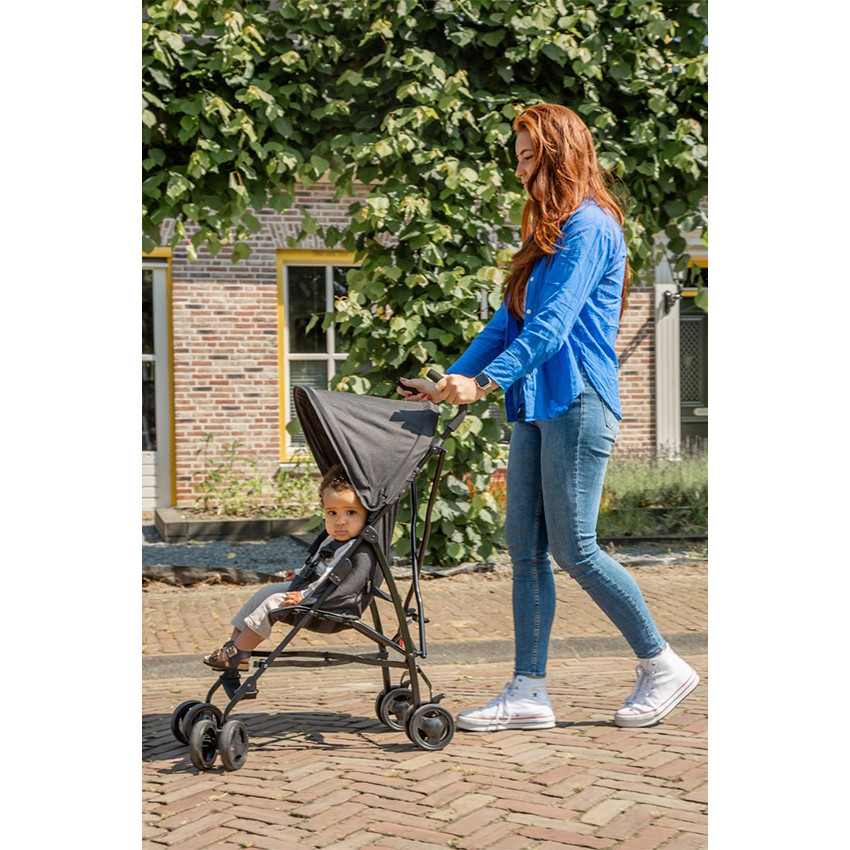 Wandelwagen Buggy Nora 1 positie Black  