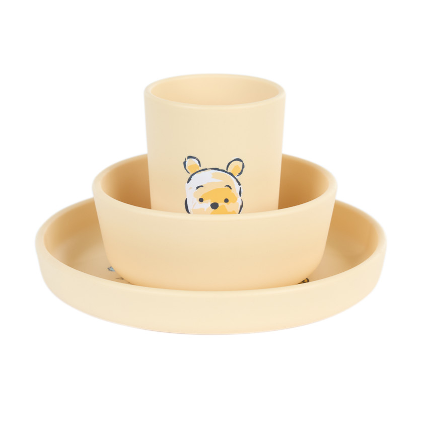 Set repas en silicone Winnie L'ourson Disney - 5 pièces 