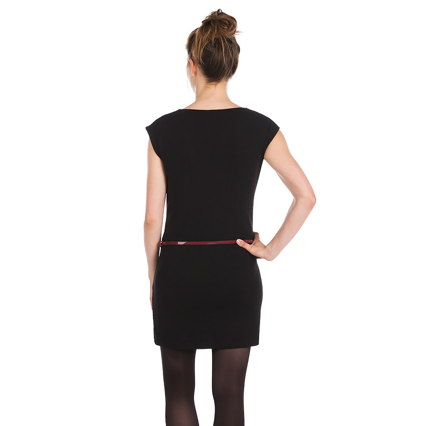 Robe perfecto milano de grossesse avec ceinture vinyle 