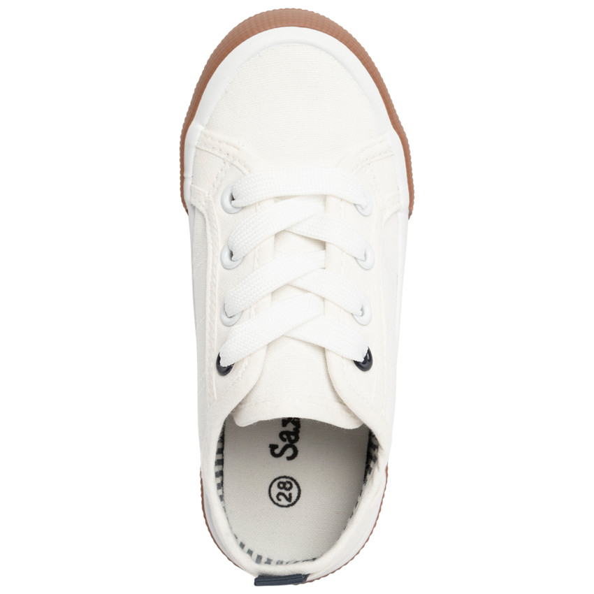 Baskets basses en toile à lacets pour garçon 