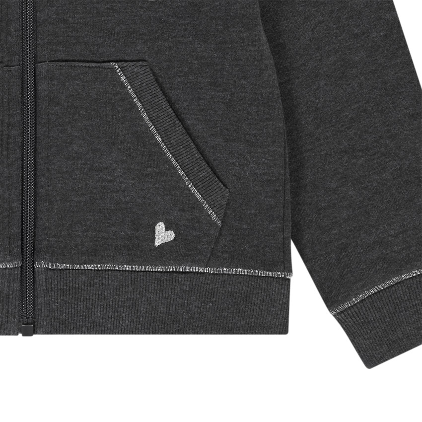 Vest met capuchon van fleece voor meisjes 