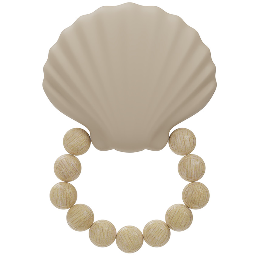 Anneau de dentiotion Coquille silicone Nougat 