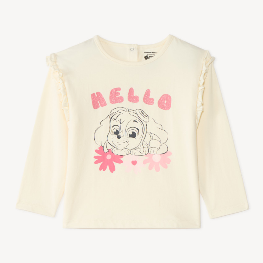 T-shirt met lange mouwen voor babymeisjes met print van Stella Pat'Patrouille 