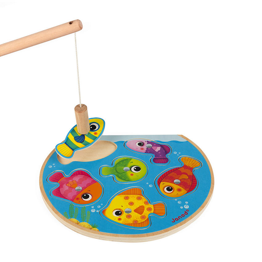 Puzzle magnétique en bois Speedy Fish 