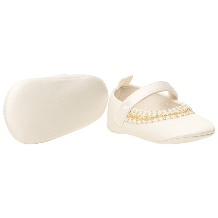 Babies in satijn met borduursel voor meisjes 