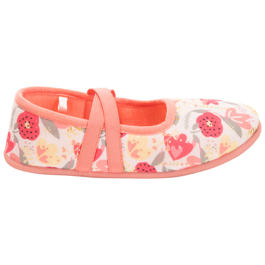 Chaussons babies imprimé floral pour fille 