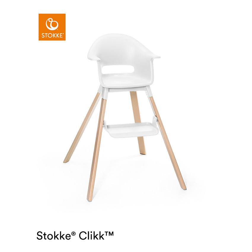 Chaise haute évolutive Clikk - Blanc 