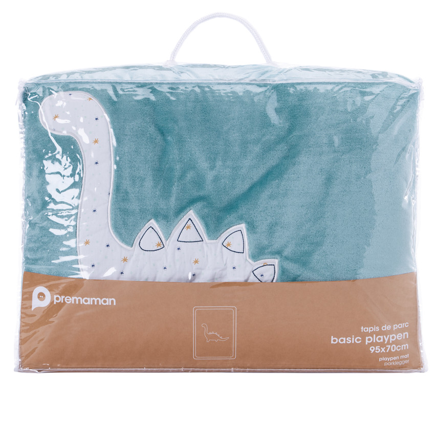 Tapis de parc bi-matière 70 x 95 cm imprimé/Dinosaure 