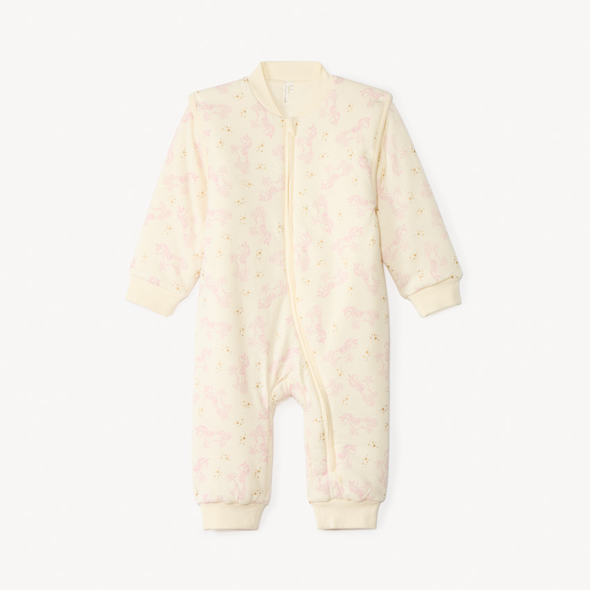 Surpyjama imprimé à manches amovibles pour bébé fille 