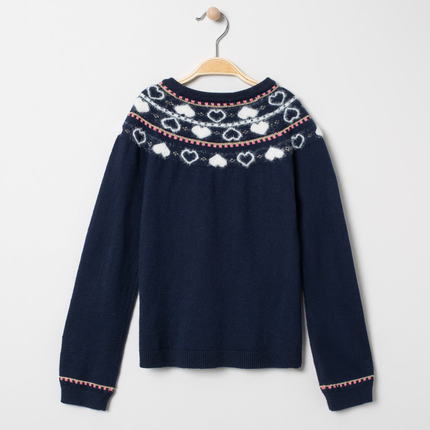 Pull de Noël en tricot motif licorne 