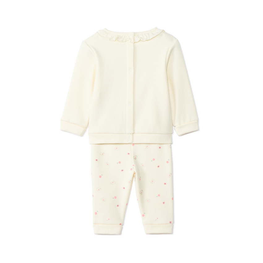 Ensemble jogging évolutif en contrecollé pour bébé fille 