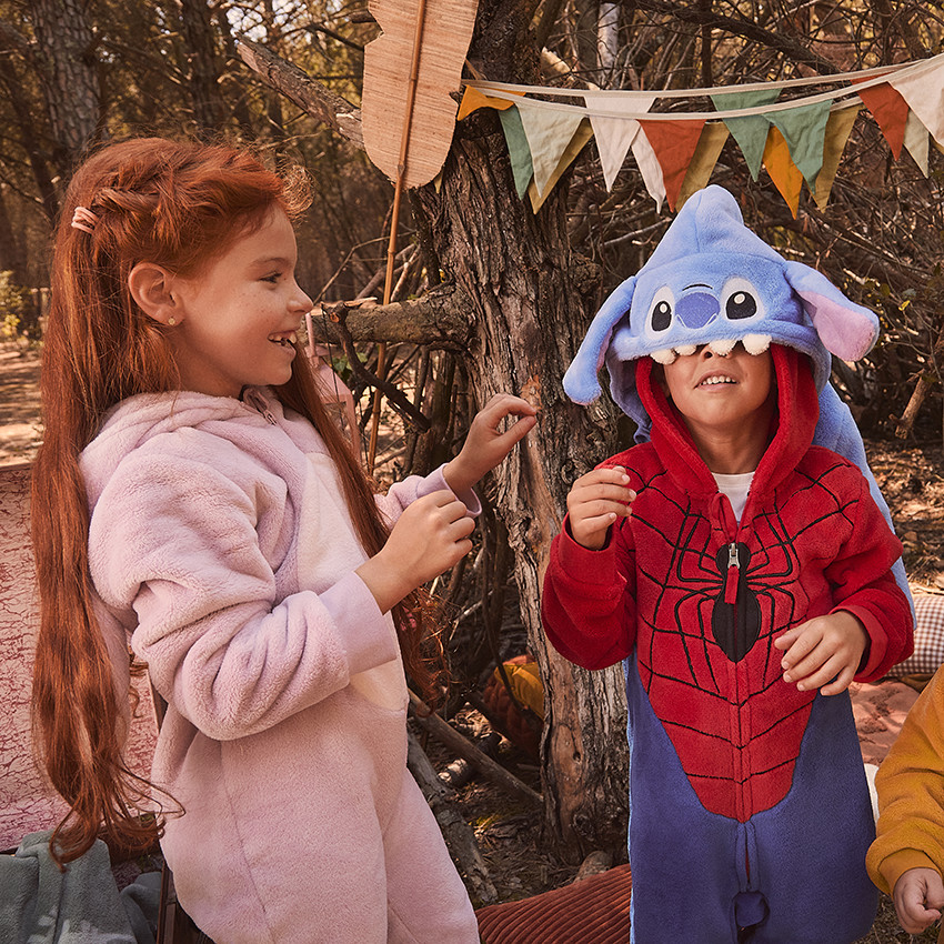 Surpyjama en sherpa avec capuche Stitch Angel Disney pour fille 