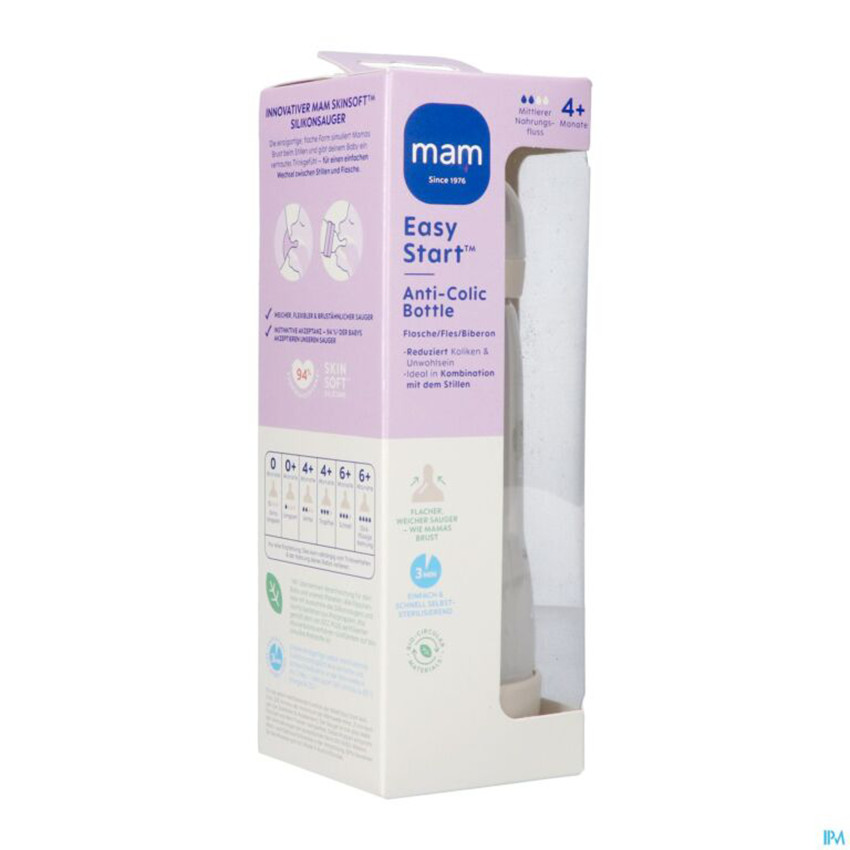 Biberon Easy start anti-colique 320ml – Uni Beige 4m+ 