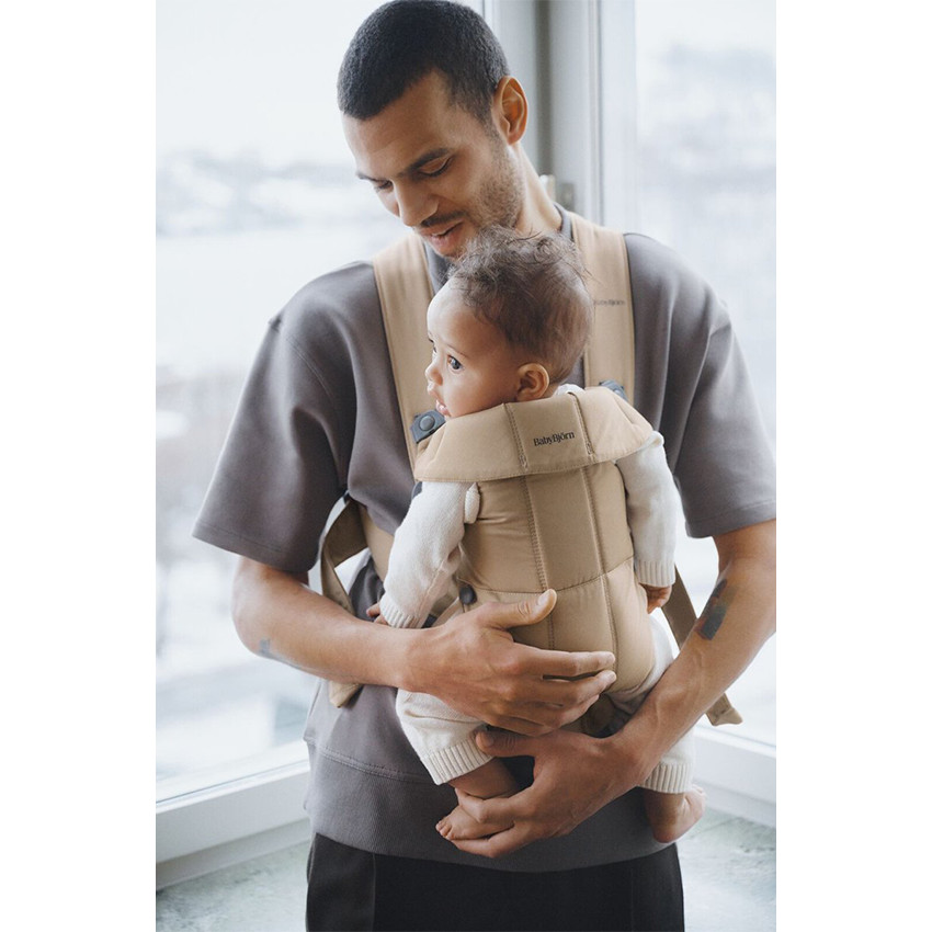 Porte bébé Mini tissé Beige 