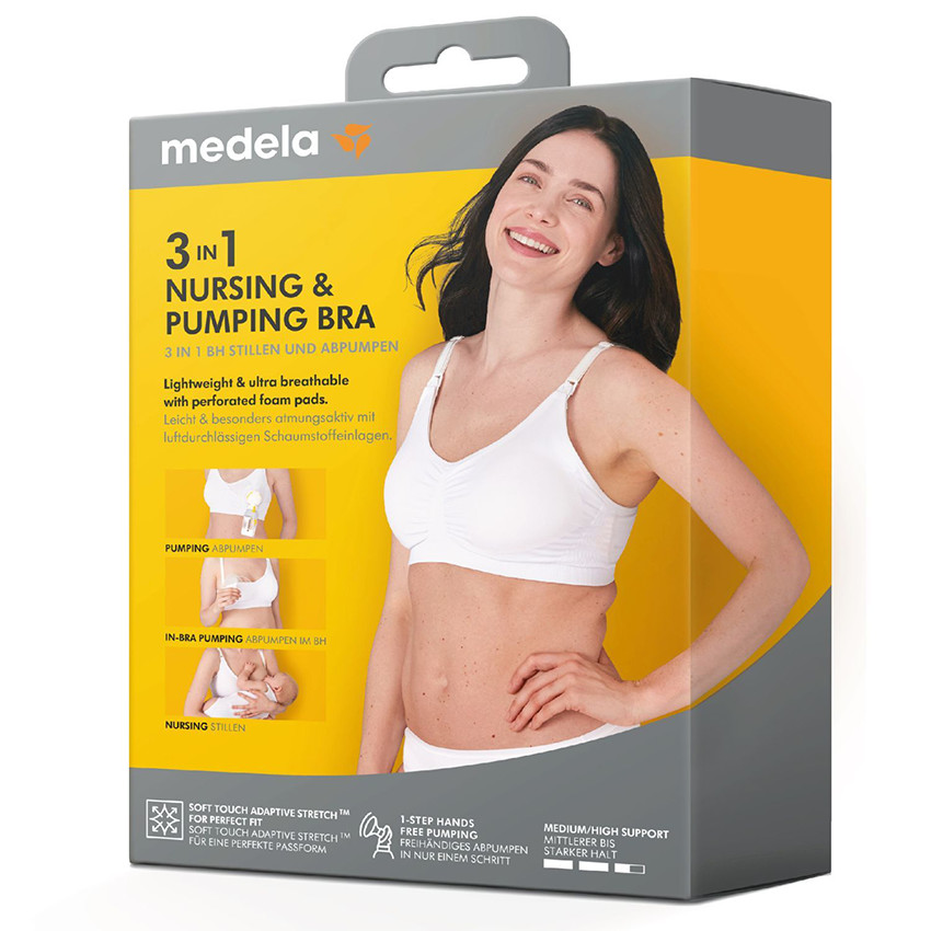 DIVERS SOIN MAMAN SOUTIEN-GORGE D'ALLAITEMENT 3EN1 - BLANC - M 